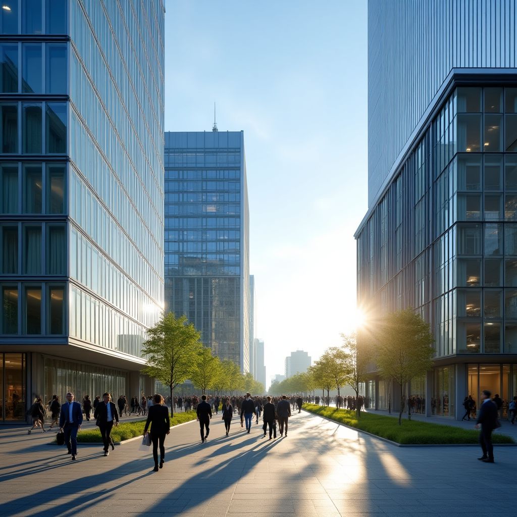 Pražský business district